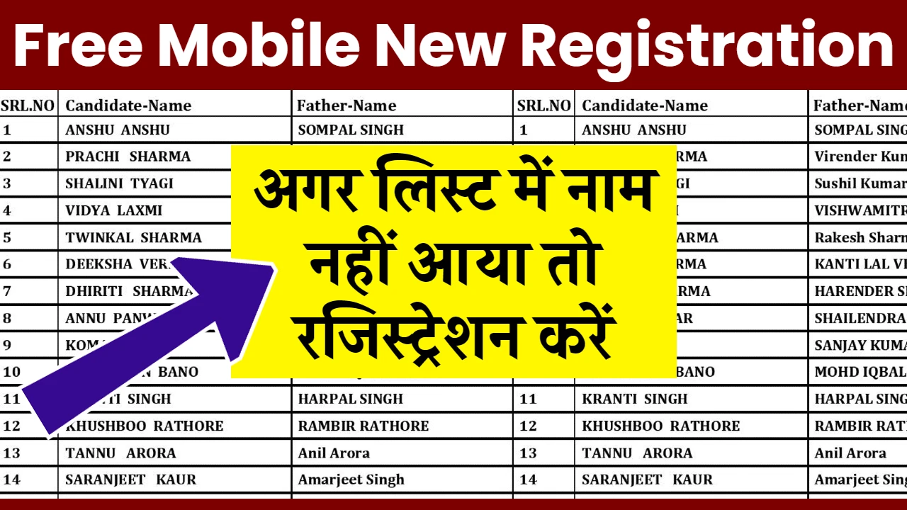 Free Mobile New Registration